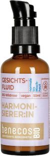 Benecos Fluide rose sauvage Bio peau normale à mixte