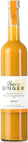 BEN'S GINGER Ingwer-Pfirsichkonzentrat Bio, 500 ml