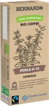 Bernardo Coffee PERLA Kaffeekapseln Espresso Kapseln, 10 Stück