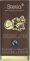 Chocolat Chocolat Stella Chocolat Blanc Gingembre Citron, 100 g