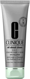 Clinique All About Clean 2in1 Charcoal Mask + Scrub All Skin, 100 ml