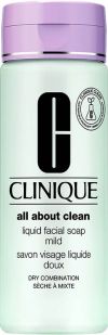 Clinique Savon liquide pour le visage Combinaison douce et sèche, 200 ml