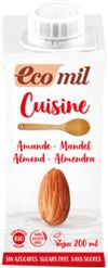 EcoMil Cuisine Amande sans sucre, 200ml