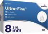 Embecta Aiguilles de stylo ultra-fines 8 mm, 105 pièces