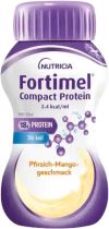 FORTIMEL Compact Protein 2.4 kcal pêche mangue, 4 x 125 ml