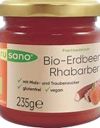 Frusano Erdbeer-Rhabarber Fruchtaufstrich, 235 g