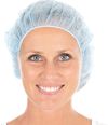 HYGONORM Charlotte de barrette Bettina ø53cm light PP bleu, 1000 pièces