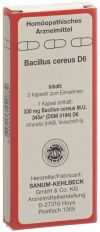 SANUM bacillus cereus capsules 6 D 5 pièces