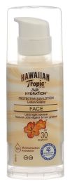 HAWAIIAN Tropic lotion solaire silk hydra visage IP30, 50 ml