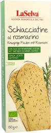 La Selva Schiacciatine al rosmarino Knusprige Fladen mit Rosmarin, 150 g