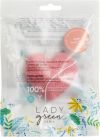 LADY GREEN éponge konjac pour visage rose