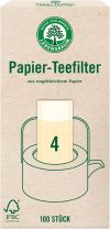 Lebensbaum Papier-Teefilter Gr.4, 100 Stück