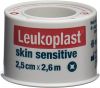 LEUKOPLAST skin sensitive silic 2.5cmx2.6m 12 pièces