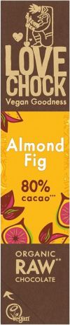 lovechock Barre de chocolat amande-figue 80%