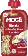 Mogli Snack à presser cerises, prunes, pommes et bananes, 100 g