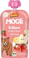 Mogli Compote fraise pomme banane, 100 g
