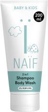 Naïf Baby & Kids 2in1 Shampoo & Body Wash No Perfume, 200 ml