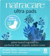 Natracare serviettes hygiéniques super avec ailes, 12 pièces