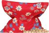 NaturGut Coussin en noyaux de cerises fleurs bleues et blanches, 1 pièce