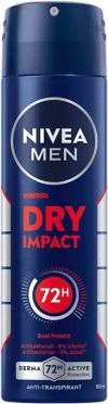 NIVEA MEN Deodorant Dry Impact Spray, 150 ml