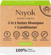 Niyok GreenTouch Shampooing et après-shampooing solide, 80g