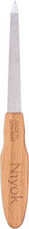 Niyok Saphirnagelfeile mit Holzgriff, 1 Stück