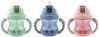 NUBY Flip-It Trinkhalmtasse Twin Handle assortiert, 6 x 240 ml