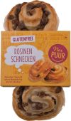 Nur PUUR Rosinenschnecken glutenfrei, 3 Stück