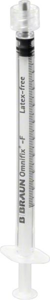 OMNIFIX Spritze 1ml Luer Lock Feindosier, 100 Stück