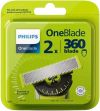 PHILIPS Lames de rechange OneBlade 360, 2 pièces