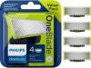 PHILIPS OneBlade Ersatzklinge, 4 Stück
