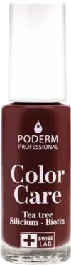 PODERM Vernis Color Care 437 Rouge Noir Fl 8 ml