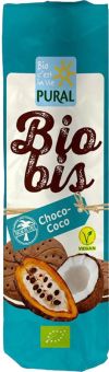 Pural Biscuit sandwich biobis blé choco-coco à la crème de coco, 300 g