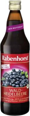 RABENHORST jus de myrtilles des bois pur bio 750 ml