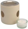 Farfalla Zylinder Räucherstövchen beige mit Sieb