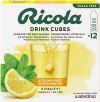 RICOLA Drink Cubes Zitrone Minze ohne Zucker, Box 26,4 g