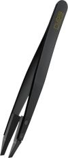 RUBIS Pincette Techno polymère biseauté noire Inox