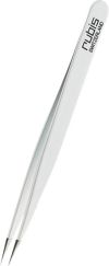 RUBIS Pincette pointue blanche Inox