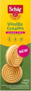 Schär Vanilla Creams Sugar Free, 115 g