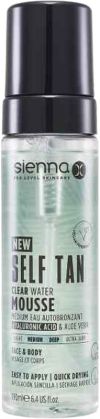 SiennaX Self Tan Clear Water Mousse, 190 ml