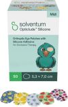 Solventum  Pansements oculaires en silicone Opticlude 5,3 x 7 cm Midi, 50 pièces