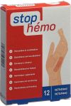 STOP HEMO blutstillendes Pflaster, 12 Stück