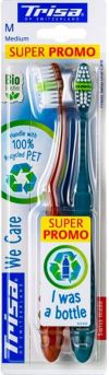 TRISA We Care brosse à dents medium DUO