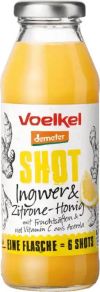 Voelkel Shot Zitrone, Ingwer und Honig demeter, 280 ml