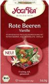 YOGI TEA baies rouges et vanille sachets, 17 pièces