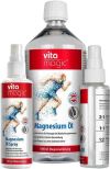 Zechstein vitamagic Magnesium Öl Spray Set bouteille de recharge 1lt + flacon vide 100 ml